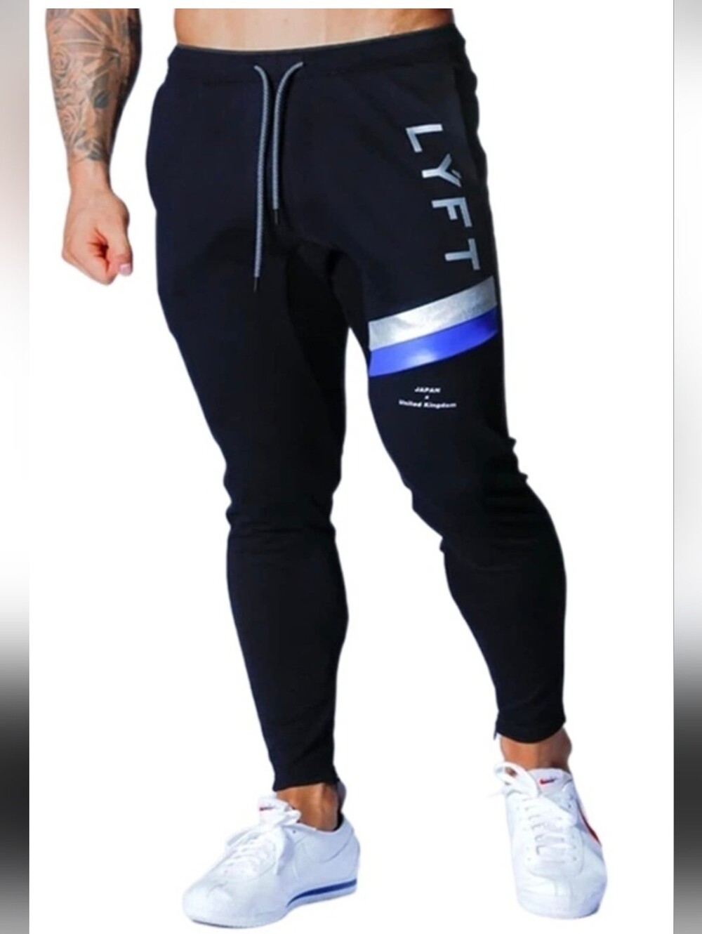 LÝFT Striped Pants - Black size Large Japanese Fits US S/M. New without tags